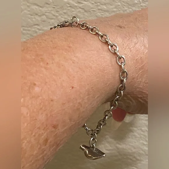 Sterling Bird Charm Bracelet - Picture 6 of 7